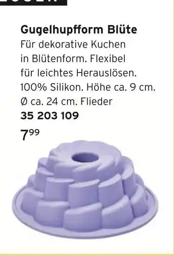 Tchibo Gugelhupfform blüte Angebot