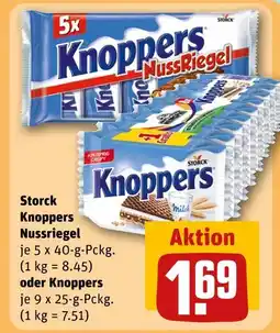 REWE Storck knoppers nussriegel oder knoppers Angebot