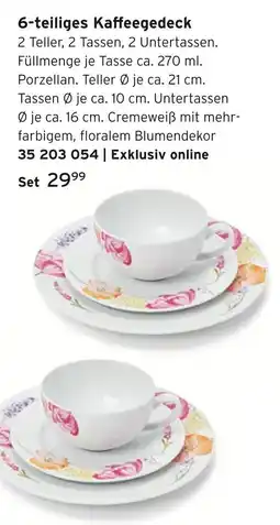 Tchibo 6-teiliges kaffeegedeck Angebot