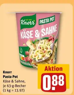 REWE Knorr pasta pot Angebot