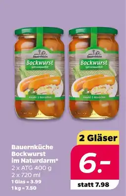 NETTO Bauernküche bockwurst im naturdarm Angebot