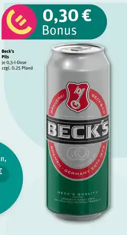 REWE Beck's pils Angebot