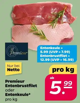 NETTO Premieur entenbrustfilet oder entenkeule Angebot