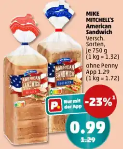 PENNY MIKE MITCHELL'S American Sandwich Angebot