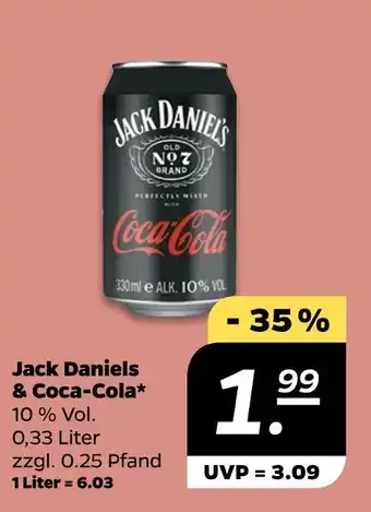 NETTO Jack daniels jack daniels & coca-cola Angebot