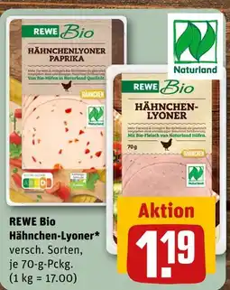 REWE Rewe bio hähnchen-lyoner Angebot