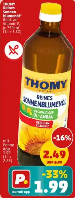 PENNY THOMY Reines Sonnenblumenöl Angebot