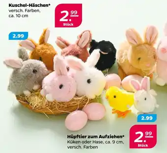 NETTO Kuschel-häschen oder hüpftier zum aufziehen Angebot