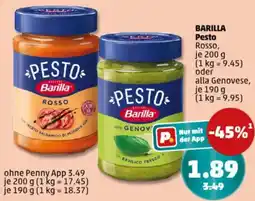 PENNY BARILLA Pesto Angebot