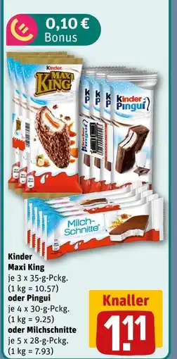 REWE Kinder maxi king Angebot