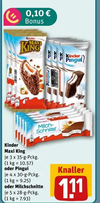 REWE Kinder maxi king Angebot