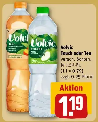 REWE Volvic touch oder tee Angebot