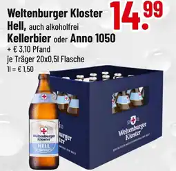 trinkgut Weltenburger kloster hell oder kellerbier oder anno 1050 Angebot