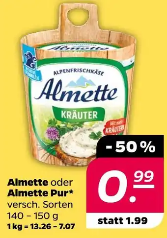 NETTO Almette almette oder almette pur Angebot