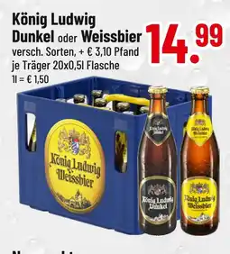 trinkgut König ludwig dunkel oder weissbier Angebot