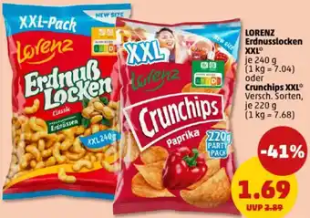 PENNY LORENZ Erdnusslocken XXL oder Crunchips XXL Angebot