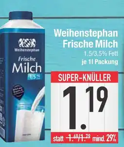 Edeka Weihenstephan frische milch Angebot