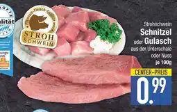 Edeka Strohschwein schnitzel oder gulasch Angebot