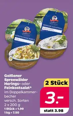 NETTO Golßener spreewälder herings- oder feinkostsalat Angebot