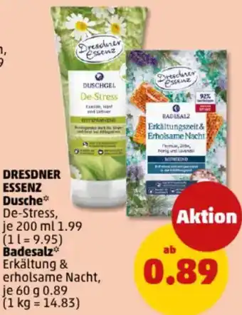 PENNY DRESDNER ESSENZ Dusche oder Badesalz Angebot