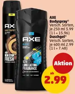 PENNY AXE Bodyspray oder Duschgel Angebot