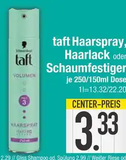 Edeka Taft haarspray, haarlack oder schaumfestiger Angebot