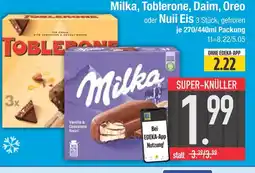 Edeka Milka, toblerone, daim, oreo oder nuii eis Angebot