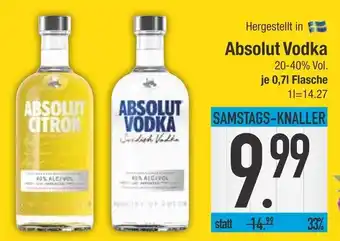 Edeka Absolut absolut citron oder absolut vodka Angebot