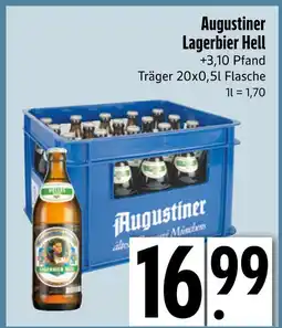 Edeka Augustiner lagerbier hell Angebot