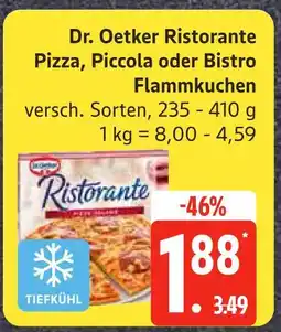 Edeka Dr. oetker ristorante pizza, piccola oder bistro flammkuchen Angebot