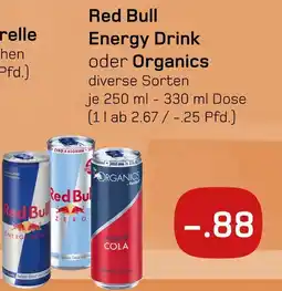 boni Center Red bull energy drink oder organics Angebot