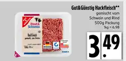 Edeka Gut&günstig hackfleisch gemischt vom schwein und rind Angebot