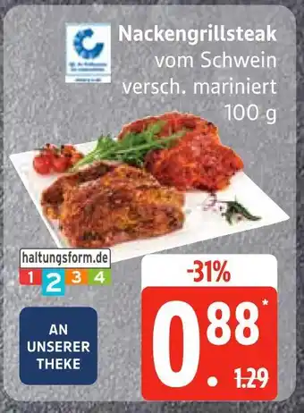 Edeka Haltungsform.de nackengrillsteak Angebot