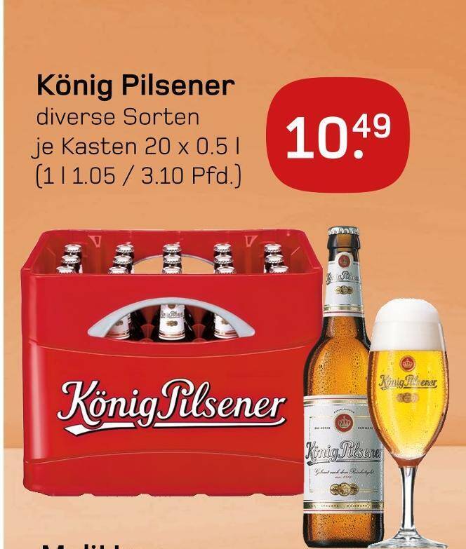 Fabelhafte Knig Pilsener Angebot Bild