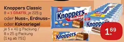 akzenta Knoppers knoppers classic oder nuss-, erdnuss- oder kokosriegel Angebot