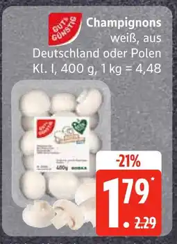 Edeka Gut&günstig champignons Angebot