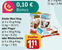 akzenta Kinder maxi king oder pingui oder milchschnitte Angebot