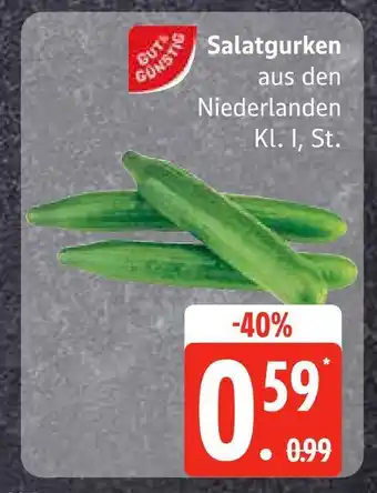 Edeka Gut & günstig salatgurken Angebot