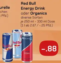 akzenta Red bull energy drink oder organics Angebot