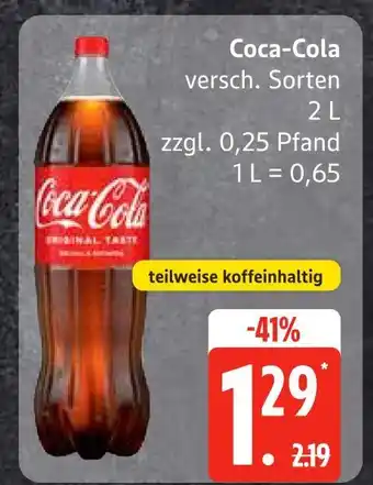 Edeka Coca-cola original taste Angebot