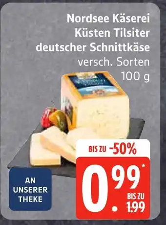 Edeka Nordsee käserei küsten tilsiter deutscher schnittkäse Angebot