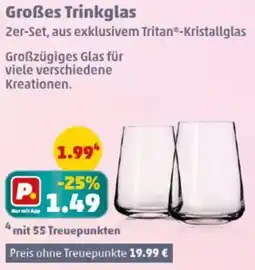 PENNY Großes Trinkglas Angebot