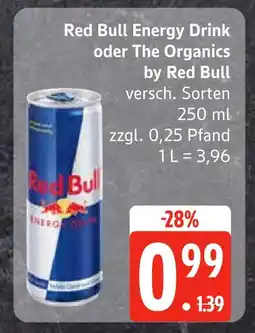 Edeka Red bull red bull energy drink oder the organics by red bull Angebot