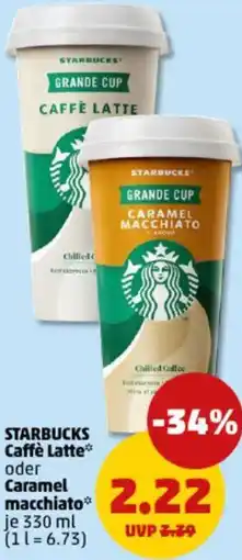 PENNY STARBUCKS Caffè Latte oder Caramel macchiato Angebot