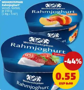 PENNY WEIHENSTEPHAN Rahmjoghurt Angebot