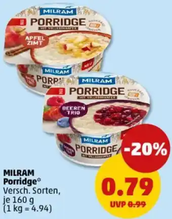 PENNY MILRAM Porridge Angebot