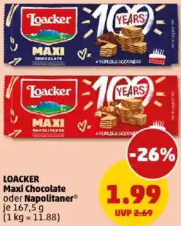 PENNY LOACKER Maxi Chocolate oder Napolitaner Angebot