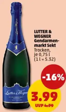 PENNY LUTTER & WEGNER Gendarmenmarkt Sekt Angebot