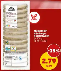 PENNY MÜHLENHOF Nürnberger Rostbratwurst Angebot