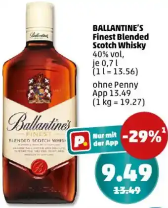 PENNY BALLANTINE'S Finest Blended Scotch Whisky Angebot